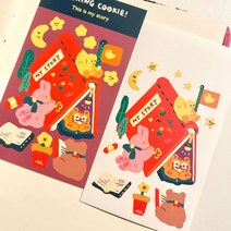 쿠킹쿠키 쿠랑이의이야기 씰스티커, 1개