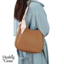[AK분당점] [힐링그래스] 소가죽 스카프 장식 숄더백 HGLS4670CM