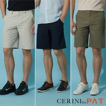 CERINI by PAT 남성 링클프리 면 스판 숏 팬츠