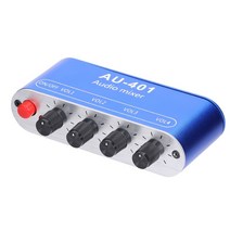 텀블러 믹서기 .5mm 오디오 믹서 스테레오 4 개의 입력에서 1 출력 제어 사운드 도구 휴대용 헤드폰 앰프, 01 4 Input to 1 Output