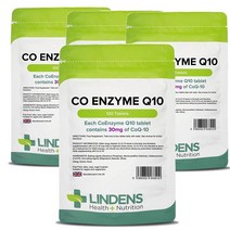 영국 린든 Lindens Coenzyme Q10 코엔자임 큐텐 30mg 120정, 4팩