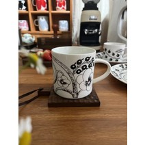 아라비아핀란드 파라티시 플레이트 과일접시, E.흑백 과일 머그