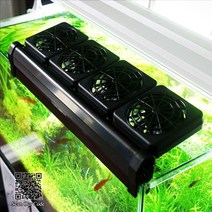 수조 어항 냉각 팬 장치 저소음 수족관 온도조절 수족관 인공 호흡기 수족관 냉각 팬 용, 4세대 팬 6.5w, 우리 플러그