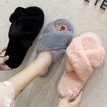 HW5552BF 동물 오피스 키높이 플로퍼 방한화 폭신한 겨울 토오픈 패션 패피 층간소음 디피 여성 털 독서실 캐릭터 따뜻한.털장식 통굽 털안감 리더 블로퍼 오피스키높이 실내용키높이 사무실 슬리퍼 샌들