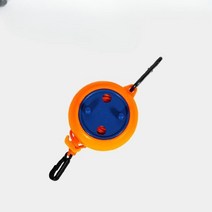 까마느 휴대용 캠핑 소품 걸이 빨래 건조대 빨랫줄 다용도 줄 10M, 주황 단품