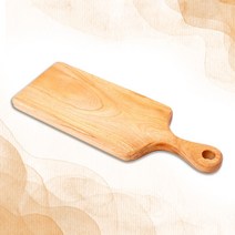 GOOD-Soil 나무나라 플레이팅 핸들 자연 통원목 도마 중 M size, 자연친화적 건강 도마
