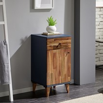 공간사이 세라 원목 400 높은거실장, 네이비 rg1023