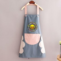 애견 미용사 가운 미용복 작업복 샵 방수샤워 옷 앞 털 안 붙고 고양이 전용, 12 핸드워시 긴팔 러버덕 연하늘색