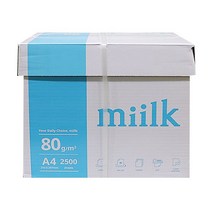 [다바이마켓] miilk A4용지 500X5권 80g 2500장, 1개