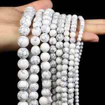 주얼리 제작용스톤 비즈 화이트 월장석 아마조나이트 투명 마노 쉘 루즈핏 스페이서 DIY 팔찌 목걸이