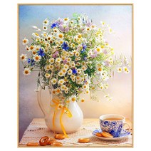 푸아이 3D 보석십자수 명화 50x60 DIY 집들이 선물 인테리어 소품(사이즈 4종)+행운십자수(30x30)PW177, 50*60cm
