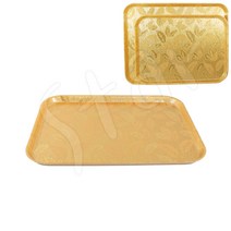 업소용 골드 직사각 화이바 쟁반 특대 왕대 식당 용 반찬 국 밥 상 차림 회, ( 왕대 )
