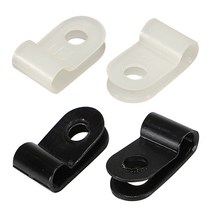 PVC 새들 5N 1 000개 1봉지 전선 7.4-8.4mm 고정용 클립 케이블 클램프, 흑색