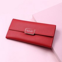 여성 명품장지갑 지폐지갑 귀여운 핑크 지갑 캔디 컬러 hasp 지갑 pu 가죽 카드 돈