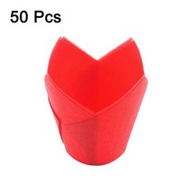 베이킹컵페이퍼 쿠키포장지 제과제빵재료 기름지지 않는 종이 트레이 컵케이크 라이너 튤립 베이킹 컵 제빵기 페이스트리 도구, 18.18