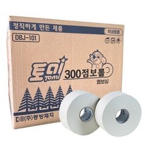 행복몰/ 토미 점보롤 화장지 300M 2겹 16롤 업소용 대용량 휴지 티슈 화장실, 1개