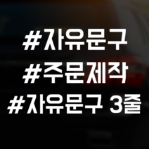 스티커랩 자유문구 3줄 자동차스티커 차량용 주문제작 해시태그 초보운전 아이가타고있어요 유머, 1개, 유광흰색