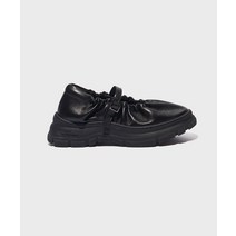 락피쉬 웨더웨어 ROCKFISH WEATHERWEAR 9/11 배송 FLATFORM 스크런치 메리제인 SCRUNCH MARYJANE - BLACK LEATHER