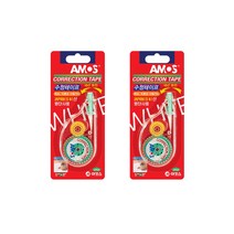 아모스 2000 수정테이프 5mm x 8m, 2개