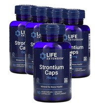 라이프익스텐션 Life Extension Strontium Caps 스트론튬 250mg 90캡슐, 5팩