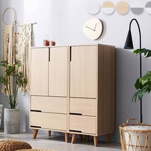 Sunshine 사물함 서랍장 원룸서랍장 수납서랍 안방 드레스룸 1000 5146EA, 메이플화이트