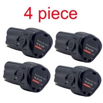 전동공구 호환 배터리 2Ah 12V LBXR12 LB12 리튬 충전식 교체 Black & Decker LBX12 BL1510 BL1310 BL1110 전동 공구, 4개