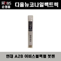 현대 디올뉴코나일렉트릭 A2B 어비스블랙펄 417 붓펜 자동차 도색 차량용 카페인트, A2B 어비스블랙펄 붓펜(모비스)