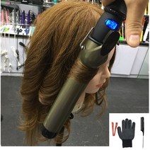 고데기 전문 경기자 세라믹 코팅 컬링 언 38 빅 롤러 헤어 언 헤어 스타일 및 도구, 19mm, 우리를