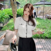 베로니 반팔 가디건