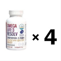 유니시티 오메가 라이프-3 리졸브 120캡슐 4개