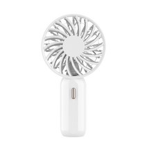 비켄 포터블 미니 핸드 헬드 팬 USB 휴대용 선풍기, White, F16