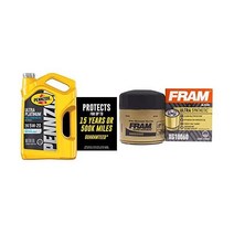 펜조일 울트라 플래티넘 100% 합성유 엔진오일 0W-40 모터 오일(1쿼트 6개들이 케이스), 5 Quart_Motor Oil + Oil Filter