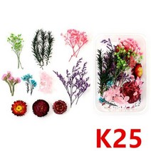 비누 양초 만들기용 압축 건조 꽃 안개꽃 홈 데코, K25