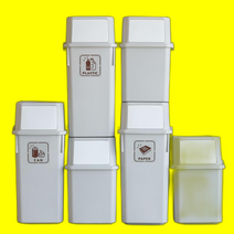 60L 가정 적층 휴지통 모리 40L 분리수거함 4p 재활용, 1개, 모리 휴지통 (화이트) 40Lx3p+60Lx1p