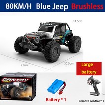 RC카 키덜트 신제품 브러시리스 고속 4WD 원격 제어 차량 1:16 전체 규모 전문 등반 RC 모델 경쟁 오프로, 04 16103-Blue-1B