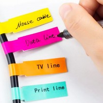 케이블네임택 전전정리라벨 콘센트 사무실 학교 병원, 색상선택, 그린