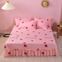 JIUD 싱글/킹/퀸 사이즈 Cadar Ropol 세트 BedSheet 침대 스커트 침대보 베개 커버 침대 시트