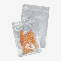 전면투명 후면은박 지퍼백 (100매) 4종 식품 선물포장 소분 보관팩 알루미늄 진공봉투, 25호_25x35cm (100매)