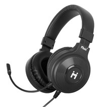 모이지 MZ-H10 어학용 게이밍 헤드셋, 블랙, 블랙