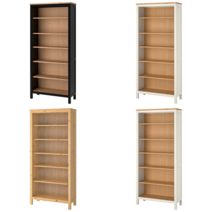 이케아 책장 HEMNES 헴네스 책장 화이트 스테인/라이트브라운 90x198 cm