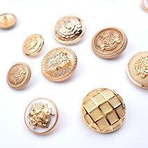 금장단추 골드 고급 단추 18mm 20mm 23mm 25mm, 단추-B, 1개