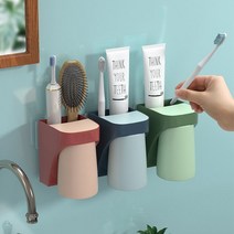 1+1 더일상마켓 거꾸로 자석 양치컵, 핑크+그린