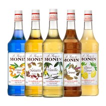 모닌 시럽 1000ml 모음 바닐라 헤이즐넛 카라멜 레몬글라스코 블루큐라소, 05. 모닌 레몬 글라스코 시럽 1000ml, 1개
