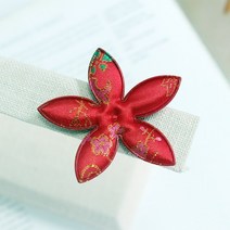 명절 뾰족이 꽃 초음파장식 (10개 묶음), 레드, 10개