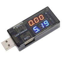 전압계 JHD-USB 검출기 디지털 멀티 미터 전원 테스터 전류 전압 배터리 모니터 LED 디스플레이 보조베터리, 01 Black