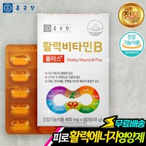 비타민B 플러스 60정 피로 영양재 VitaminB 비타민비 효능 B1 B2 B6 B12 비오틴 판토텐산 엽산 나이아신
