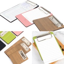 빌지꽂이 영수증판 빌패드 영수증 클립보드, 200-연두