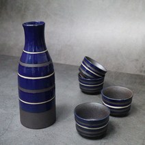일본 도쿠리/사케잔, 22) 라인 (블루)(재팬228), 독구리1p