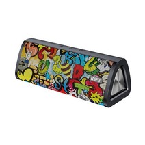 블루투스스피커 휴대용블루투스스피커 무선스피커 휴대용스피커 브리츠블루투스스피커mifa, 검은 낙서