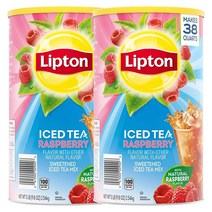 립톤 아이스티 차 믹스 파우더 가루 라즈베리 라스베리 2.54kg 2팩 (미국배송) Lipton Iced Tea Raspberry
